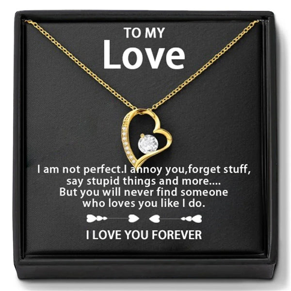 Forever Heart Pendant Necklace Gift For Her