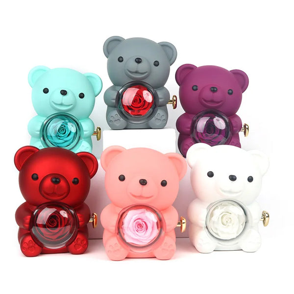 Eternal Rose Jewelry Bear